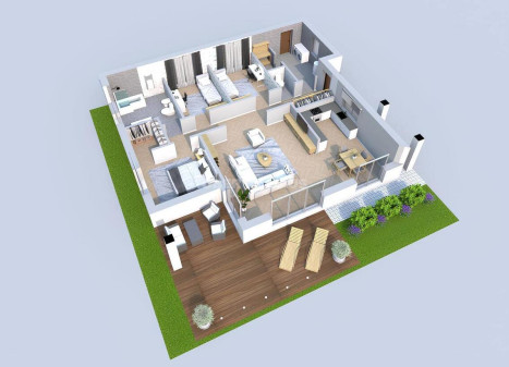 Parduodamas namas Rudens g., Kretingalės mstl., Klaipėdos r. sav., 129 m2 ploto, 1 aukštai