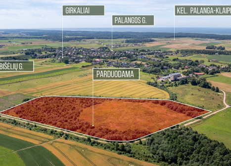 Parduodamas  sklypas Girkalių k., Klaipėdos r. sav., 500 a ploto