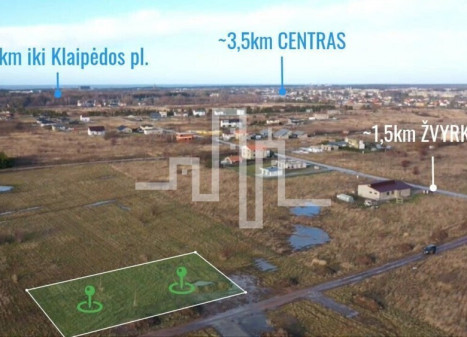 Parduodamas sklypas Nemirsetos g., Palangoje, 20 a ploto