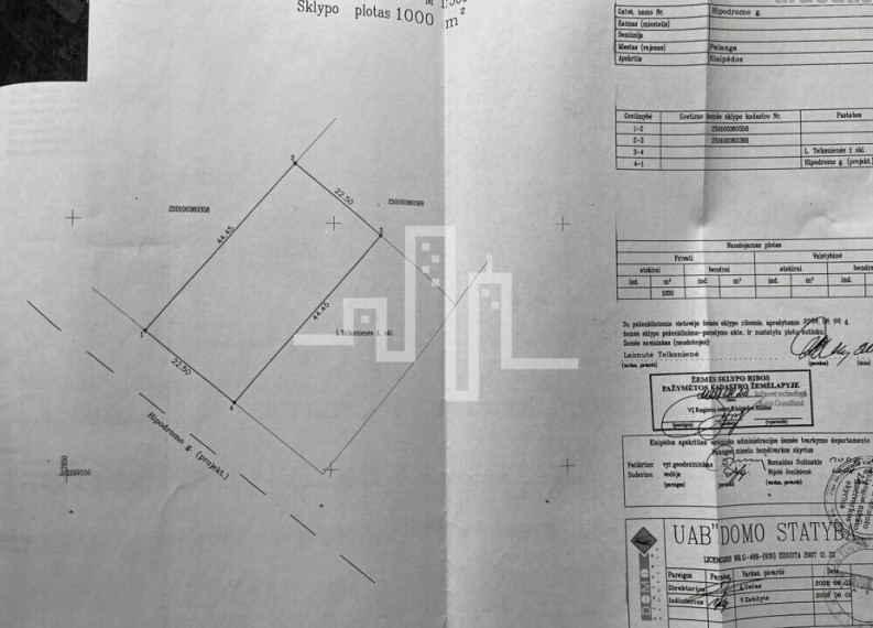 Parduodamas sklypas Hipodromo g., Palangoje, 20 a ploto 4