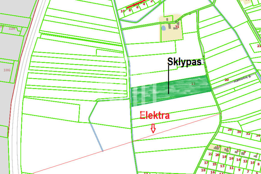 Parduodamas sklypas Girkalių k., 250 a ploto 2