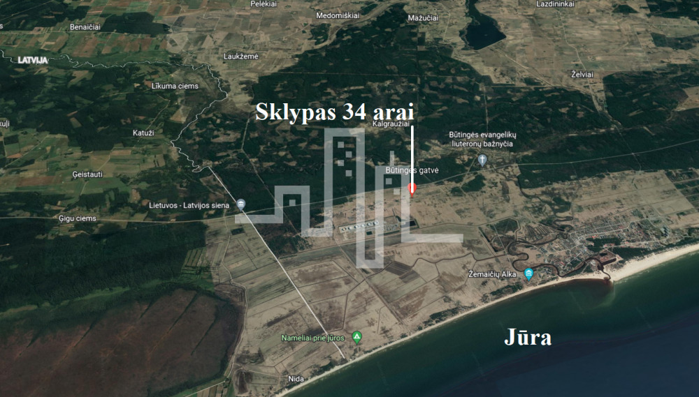 Parduodamas sklypas Būtingės g., , Palangoje, 34.26 a ploto 3