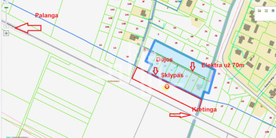 Parduodamas sklypas Palangos pl., Vydmantų k., 74 a ploto 6