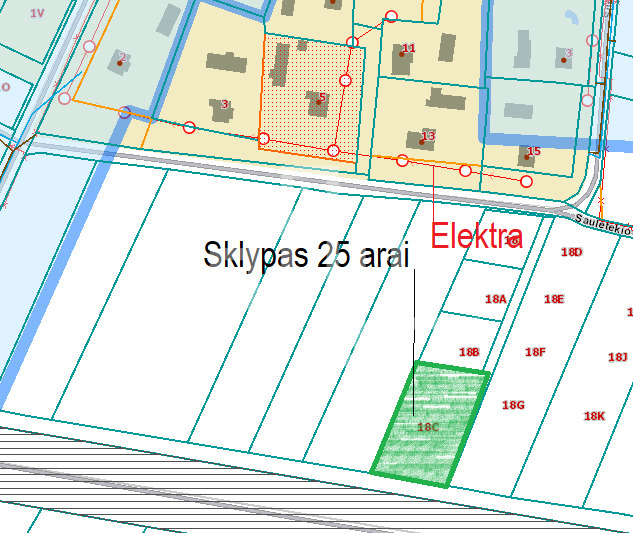 Parduodamas sklypas Saulėtekio g., Vydmantų k., 25.49 a ploto 1