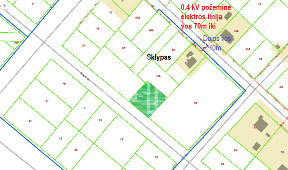 Parduodamas sklypas Naujoji g., Palangoje, 10 a ploto 1