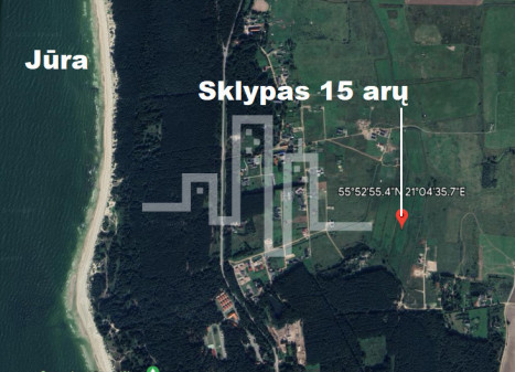 Parduodamas sklypas Gluosnių g., Palangoje, 15 a ploto