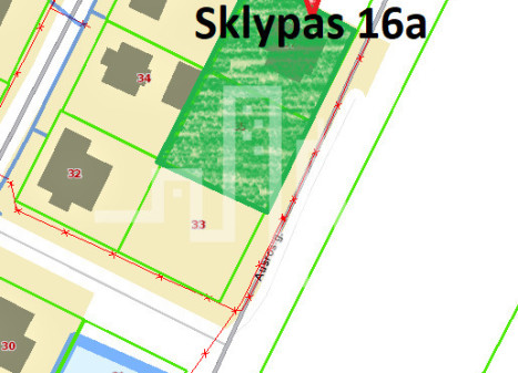 Parduodamas sklypas Aušros g., Palangoje, 16 a ploto