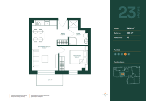 Parduodamas butas Žvėrynas, Vilniaus m., Vilniaus m. sav., 34.84 m² ploto 2 kambariai 7