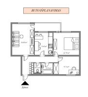 Parduodamas butas Medeinos g., Pašilaičiai, Vilniaus m., Vilniaus m. sav., 60.8 m2 ploto, 3 kambariai 30