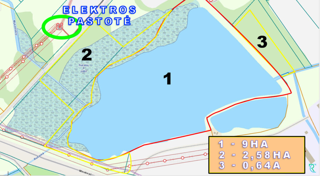 Parduodamas sklypas Pašto g., Rukainių k., Vilniaus r. sav., 1300 a ploto 6