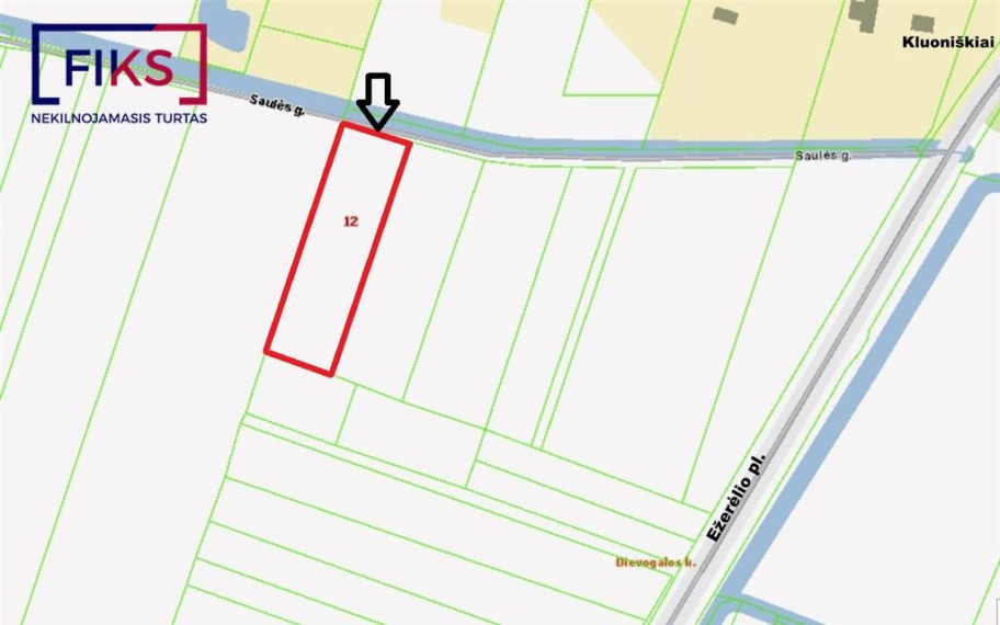 Parduodamas sklypas Saulės g., Kluoniškių k., Kauno r. sav., 36.35 a ploto 2