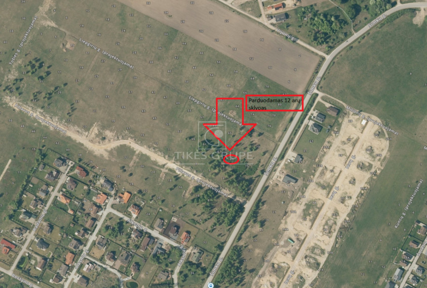 Parduodamas sklypas Radailių k., Klaipėdos r. sav., 12 a ploto 1