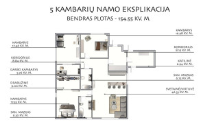 Parduodamas namas Narkyčių g., Pilaitė, Vilniaus m., Vilniaus m. sav., 154.55 m2 ploto, 1 aukštai 22