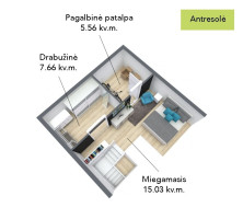 Parduodamas butas T. Ševčenkos g., Naujamiestis, Vilniaus m., Vilniaus m. sav., 93.21 m2 ploto, 3 kambariai 27