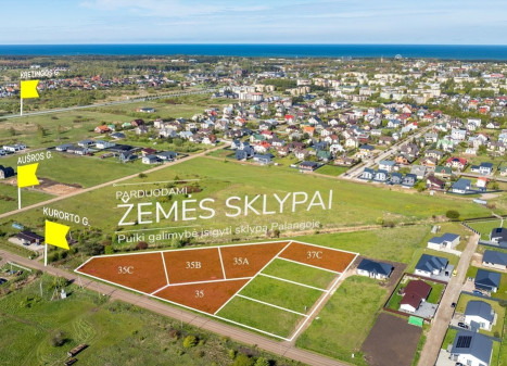 Parduodamas sklypas Kurorto g., Palangoje, 10 a ploto