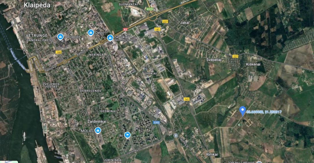 Parduodamas kitos paskirties sklypas Mažosios Lietuvos g., Rimkų k., Klaipėdos r. sav., 196.64 a ploto 11
