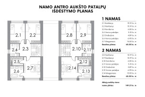 Parduodamas namas Norkų g., Aukštieji Paneriai, Vilniaus m., Vilniaus m. sav., 149 m2 ploto, 2 aukštai 19