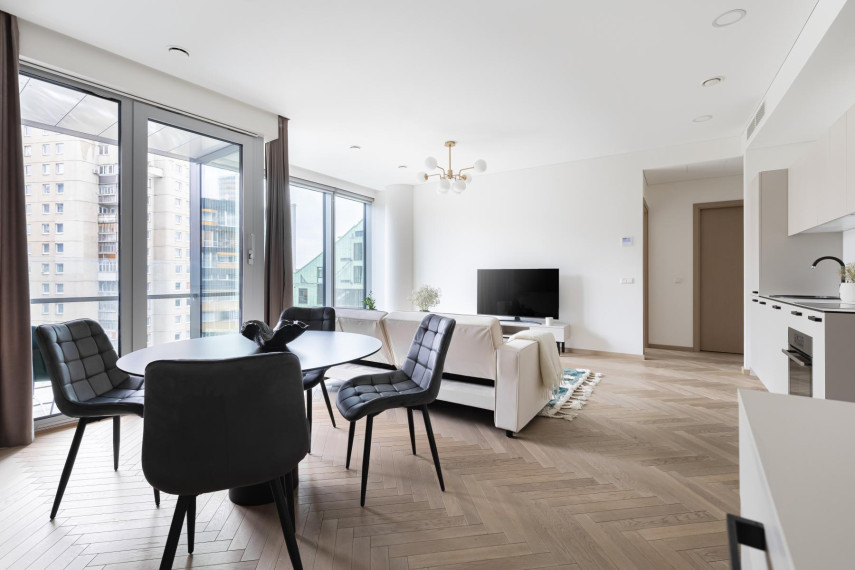 Parduodamas butas Konstitucijos pr., Šnipiškės, Vilniaus m., Vilniaus m. sav., 59.80 m² ploto 2 kambariai 6