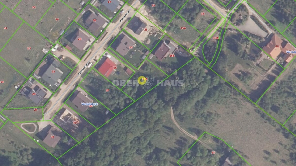 Parduodamas namų valdos paskirties sklypas Akmenų g. , Verduliukų k., Šiaulių r. sav., 12.61 a ploto 1