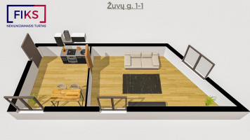 Parduodamas butas Žuvų g., Šilutės m., Šilutės r. sav., 30.00 m² ploto 1 kambarys 20