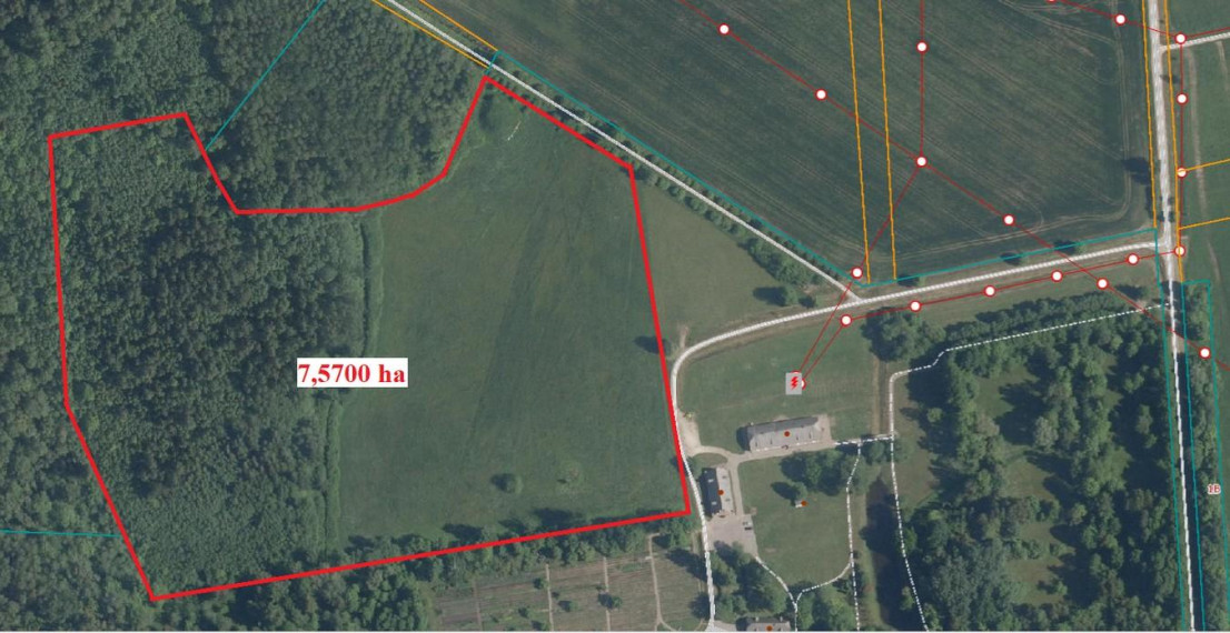 Parduodamas sklypas Burbiškio k., Radviliškio r. sav., 757.00 a ploto 2