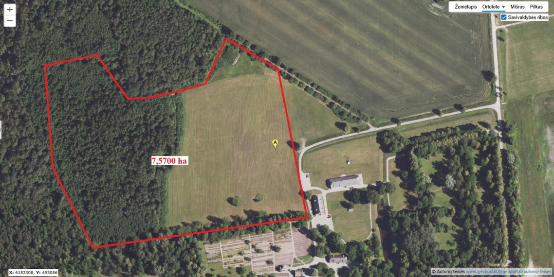 Parduodamas sklypas Burbiškio k., Radviliškio r. sav., 757.00 a ploto 4