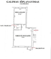 Parduodamas butas Rugių g., Jeruzalė, Vilniaus m., Vilniaus m. sav., 61.00 m² ploto 3 kambariai 6
