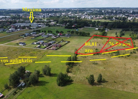 Parduodamas sklypas Spanėnų k., Jonavos r. sav., 80.81 a ploto