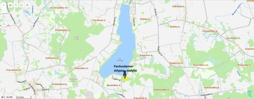 Parduodamas  sklypas Širvintų r. sav., Špokiškio k., Ežero, 440 a ploto 16