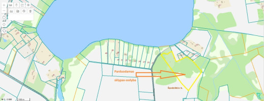 Parduodamas  sklypas Širvintų r. sav., Špokiškio k., Ežero, 440 a ploto 17