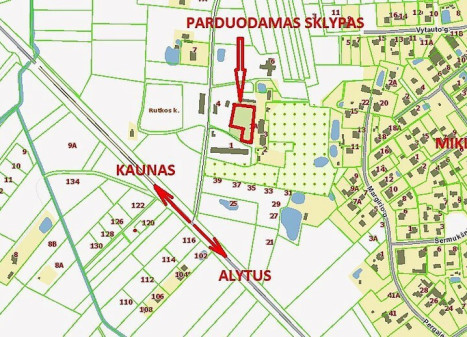 Parduodamas kitos paskirties sklypas Rutkos k., Alytaus r. sav., 25.87 a ploto Parduodamas kitos paskirties sklypas Rutkos k., Alytaus r. sav., 25.87 a ploto
