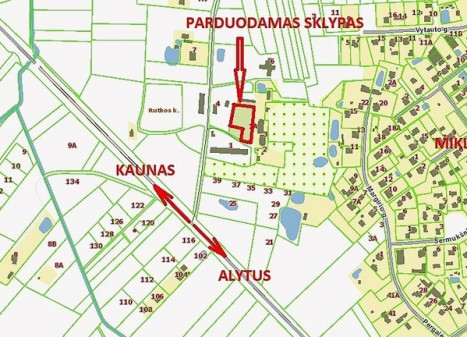 Parduodamas kitos paskirties sklypas Rutkos k., Alytaus r. sav., 25.87 a ploto