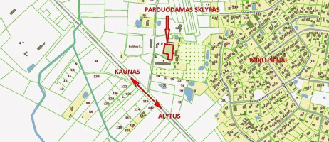 Parduodamas kitos paskirties sklypas Rutkos k., Alytaus r. sav., 25.87 a ploto 1