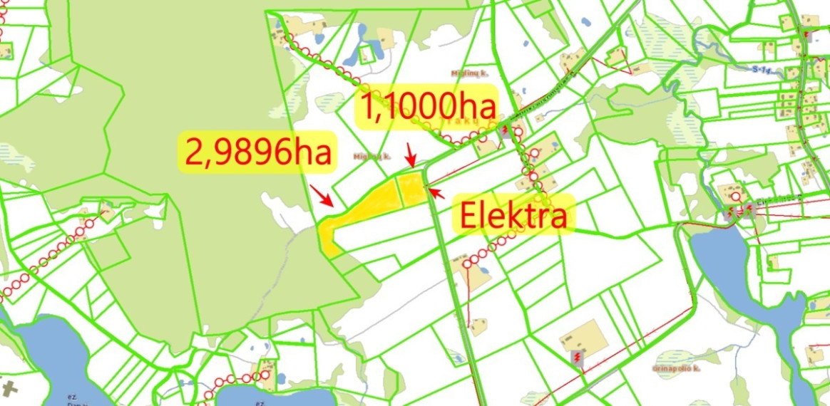 Parduodamas sklypas Miglinų k., Trakų r. sav., 110 a ploto 4