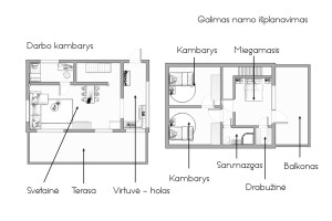 Parduodamas namas Naujanerių Sodų 3-oji g., Naujaneriai, Vilniaus m., Vilniaus m. sav., 120 m2 ploto, 2 aukštai 32