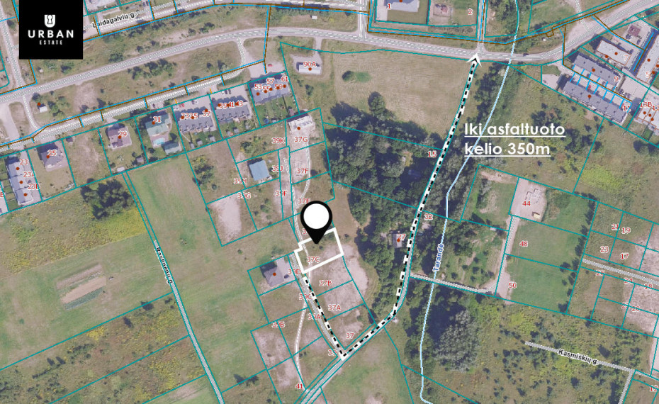 Parduodamas sklypas Varnalaukio g., Tarandėje, Vilniuje, 8.89 a ploto 9