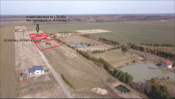 Parduodamas namų valdos paskirties sklypas Rasų g., Raizgių k., Šiaulių r. sav., 15 a ploto 2