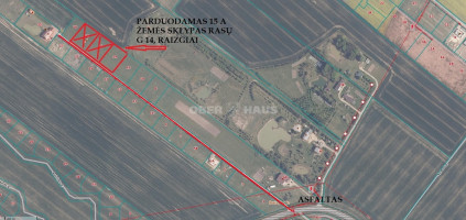 Parduodamas namų valdos paskirties sklypas Rasų g., Raizgių k., Šiaulių r. sav., 15 a ploto 15