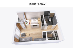 Parduodamas butas Vito Gerulaičio g., Žirmūnai, Vilniaus m., Vilniaus m. sav., 34 m2 ploto, 2 kambariai 20