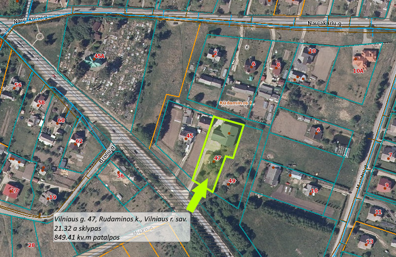 Parduodamos patalpos Vilniaus g., Rudaminos k., 849.41 kv.m ploto 23