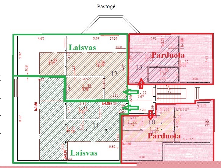 Parduodamas butas Šventupės g., Aukštutiniai Kaniūkai, Kauno m., Kauno m. sav., 32.44 m2 ploto, 2 kambariai 5