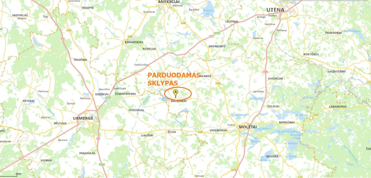 Parduodamas sklypas Alaušų g., Balninkų mstl., Molėtų r. sav., 22 a ploto 6