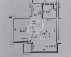 Parduodamas butas Panevėžio g., Mažojo kaimelio, Klaipėdos m., Klaipėdos m. sav., 54.3 m² ploto 2 kambariai 15