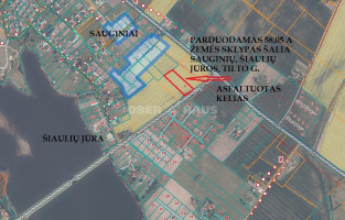 Parduodamas namų valdos paskirties sklypas Tilto g., Sauginių k., Šiaulių r. sav., 58.05 a ploto 3
