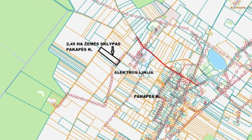 Parduodamas žemės ūkio paskirties sklypas Pakapės k., Šiaulių r. sav., 245 a ploto 2