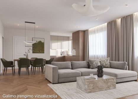 Parduodamas butas A. Goštauto g., Vilniaus m., Vilniaus m. sav., 112.76 m2 ploto, 4 kambariai