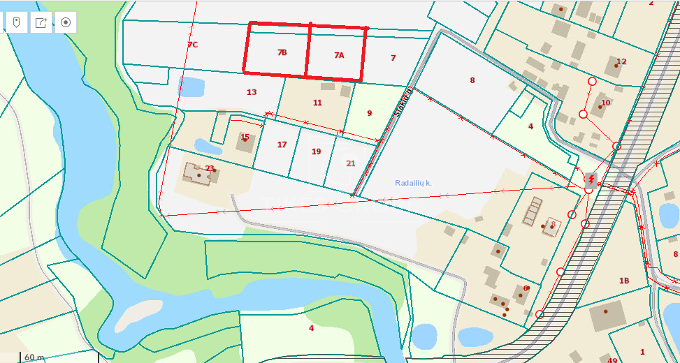 Parduodamas sklypas Radailių k., Klaipėdos r. sav., 14 a ploto 2