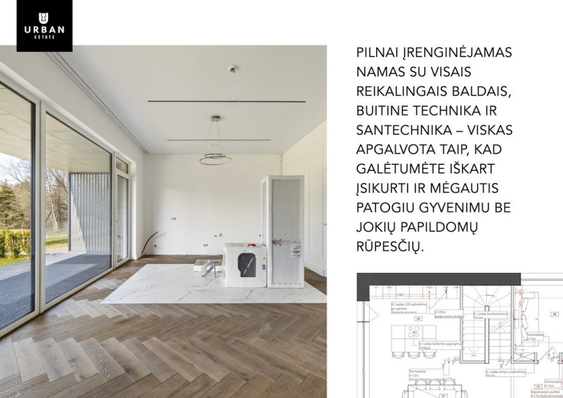 PARDUODAMAS NAUJAI ĮRENGTAS NAMAS SU BALDAIS ŠALIA NERIES UPĖS 4