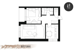 Parduodamas butas Kanklių g., Antakalnis, Vilniaus m., Vilniaus m. sav., 49 m2 ploto, 3 kambariai 13