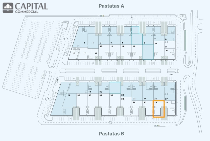 Nuomojamos administracinės, paslaugų, prekybos, sandėliavimo patalpos Sedulų g., Bukiškio k., Vilniaus r. sav., 342.04 m2 ploto 18